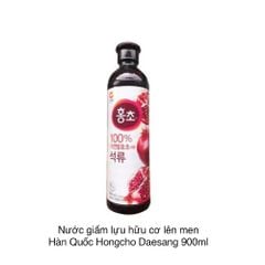 Nước giấm lựu hữu cơ lên men Hàn Quốc Hongcho Daesang 900ml