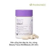 Viên uống làm đẹp da, tóc, móng Beauty Focus MultiBeauty (30 viên) (Hũ)