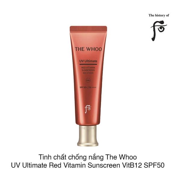 Tinh chất chống nắng The Whoo UV Ultimate Red Vitamin Sunscreen VitB12 SPF50 25ml