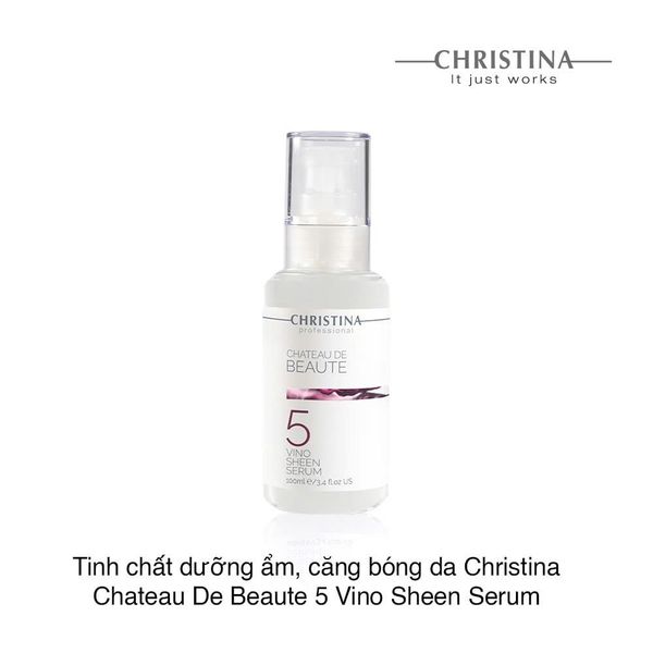 Tinh chất dưỡng ẩm, căng bóng da Christina Chateau De Beaute 5 Vino Sheen Serum 100ml