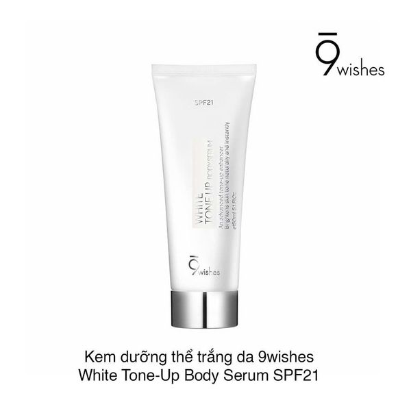 Kem dưỡng thể trắng da 9wishes White Tone-Up Body Serum SPF21 150ml
