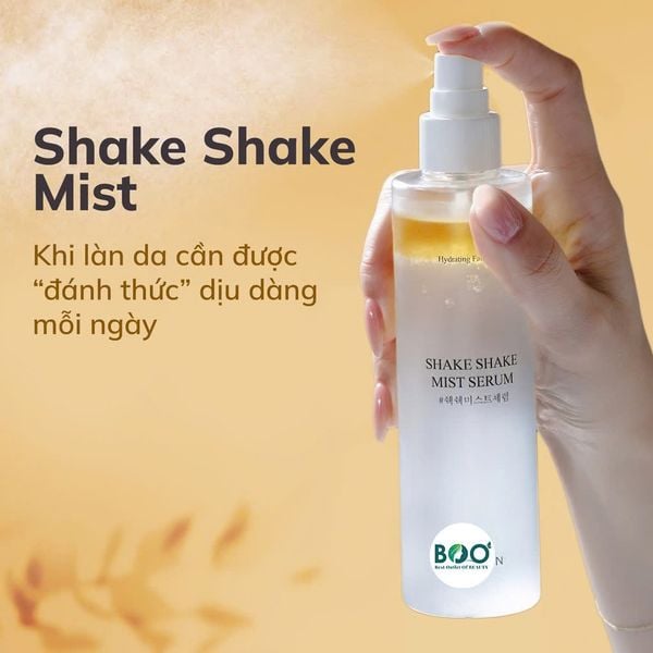 Xịt dưỡng cấp ẩm, căng bóng da CELLBN Shake Shake Mist Serum 155ml
