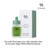 Tinh chất hỗ trợ giảm mụn, kiểm soát dầu nhờn Dr.Ceuracle Vegan BHA & Matcha Ampoule 30ml