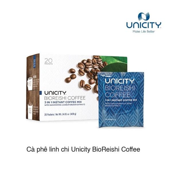 Cà phê linh chi Unicity BioReishi Coffee (21g x 20 gói)