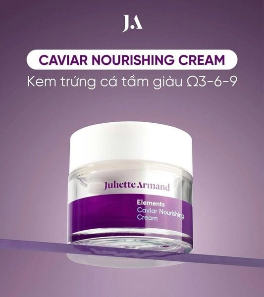 Kem dưỡng trứng cá tầm giàu Omega 3-6-9 Juliette Armand Elements Caviar Nourishing Cream 50ml