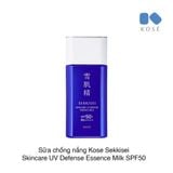 Sữa chống nắng Kose Sekkisei Skincare UV Defense Essence Milk SPF50 60g