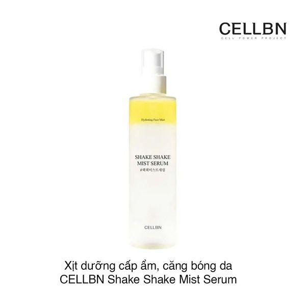 Xịt dưỡng cấp ẩm, căng bóng da CELLBN Shake Shake Mist Serum 155ml