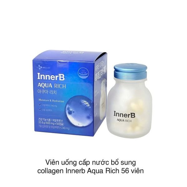 Viên uống cấp nước bổ sung collagen Innerb Aqua Rich 56 viên