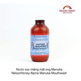Nước súc miệng mật ong Manuka NelsonHoney Alpine Manuka Mouthwash 500ml