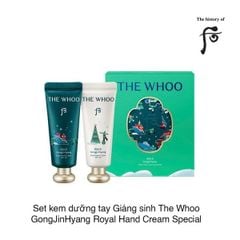 Set kem dưỡng tay Giáng sinh The Whoo GongJinHyang Royal Hand Cream Special Set (60ml x 2)