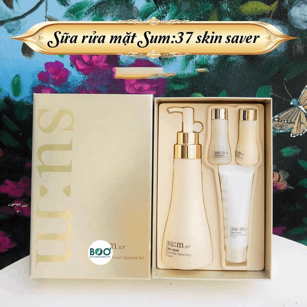 Bộ Sữa rửa mặt Su:m 37 Skin Saver Cleansing Foam Special Set (250ml + 3 món quà tặng)