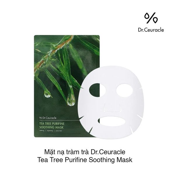 Mặt nạ tràm trà Dr.Ceuracle Tea Tree Purifine Soothing Mask (10 miếng)
