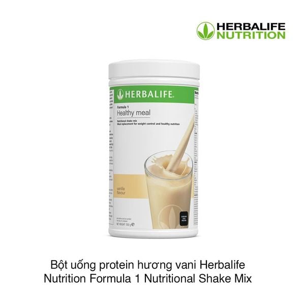 Bột uống protein hương vani Herbalife Nutrition Formula 1 Nutritional Shake Mix 550g