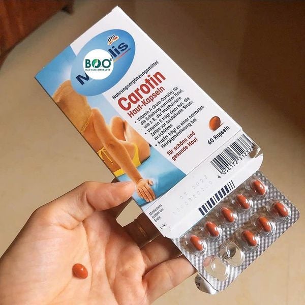 Viên uống chống nắng Mivolis Carotin Haut-Kapseln (60 viên)