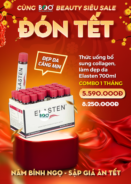 COMBO 1 Tháng | Thức Uống Bổ Sung Collagen Elasten 700ml