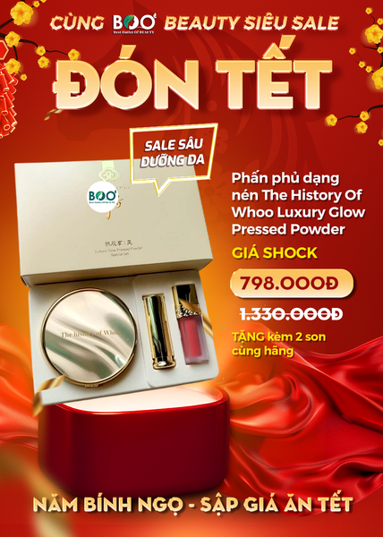 DEAL SOCK Phấn Phủ Dạng Nén The History Of WHOO Luxury Glow Pressed Powder