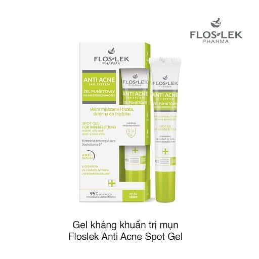 Gel kháng khuẩn trị mụn Floslek Anti Acne Spot Gel 20ml (Hộp)