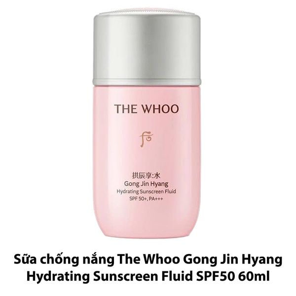 Sữa chống nắng The Whoo Gong Jin Hyang Hydrating Sunscreen Fluid SPF50 60ml