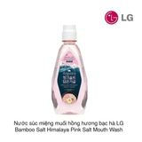 Nước súc miệng muối hồng hương bạc hà LG Bamboo Salt Himalaya Pink Salt Mouth Wash 320ml