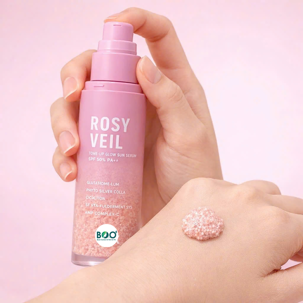 Kem chống nắng SRX Rosy Veil Tone up Glow Sun Serum 50ml