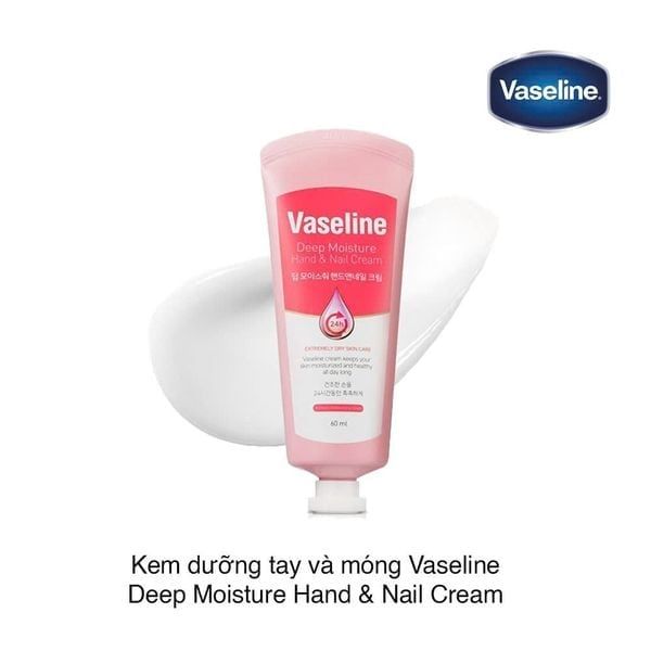 Kem dưỡng tay và móng Vaseline Deep Moisture Hand & Nail Cream 60ml