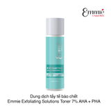 Dung dịch tẩy tế bào chết Emmie Exfoliating Solutions Toner 7% AHA + PHA 140ml
