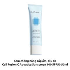 Kem chống nắng cấp ẩm, dịu da Cell Fusion C Aquatica Sunscreen 100 SPF50 50ml