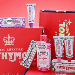 Set Kem đánh răng Euthymol (106g x 3 + 500ml + bàn chải + dụng cụ nặn kem)