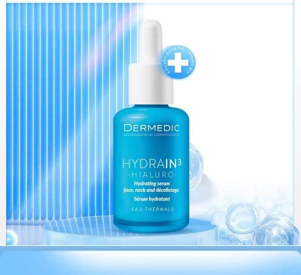 Tinh chất cấp nước, phục hồi da DERMEDIC Hydrain3 Hialuro Hydrating Serum 30ml