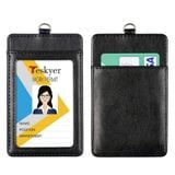 Bao da đựng thẻ nhân viên, thẻ từ, thẻ gửi xe kèm móc khóa dây rút tiện lợi