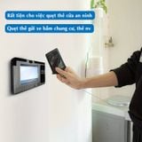 Bao da đựng thẻ nhân viên, thẻ từ, thẻ gửi xe kèm móc khóa dây rút tiện lợi