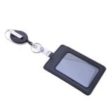 Bao da đựng thẻ nhân viên, thẻ từ, thẻ gửi xe kèm móc khóa dây rút tiện lợi