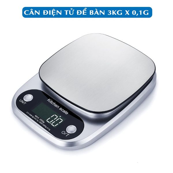 Cân điện tử 3kg x 0,1g Kitchen Scale