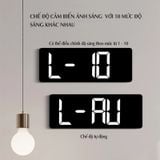 Đồng hồ điện tử treo tường led 3D điều khiển từ xa DS6661