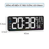 Đồng hồ điện tử treo tường led 3D điều khiển từ xa DS6661