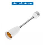 Đui đèn nối dài dây uốn E27