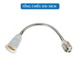 Đui đèn nối dài dây uốn E27