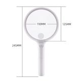 Kính lúp cầm tay có đèn led 30x pin sạc 8036
