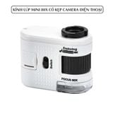 Kính lúp mini 80x kẹp ống kính camera điện thoại 2in1 W5800B
