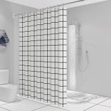 Rèm nhà tắm chống nước lắp đặt không cần khoan bắt vít