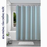 Rèm nhà tắm chống nước lắp đặt không cần khoan bắt vít