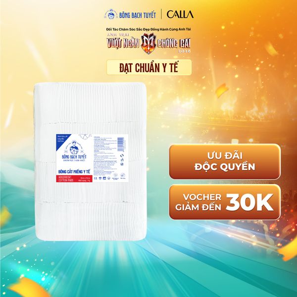  Bông y tế cắt miếng 10cm x 10cm 1Kg 