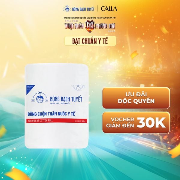  Bông cuộn thấm nước y tế 500Gr 
