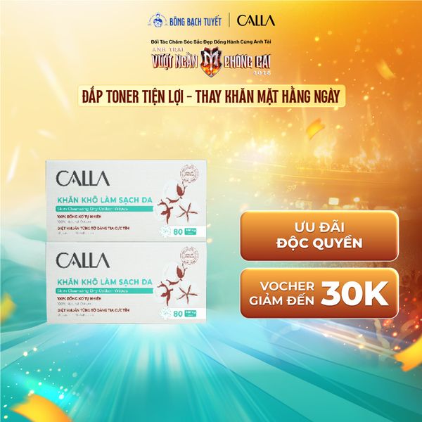  Combo 2 hộp khăn khô Calla 80 miếng 