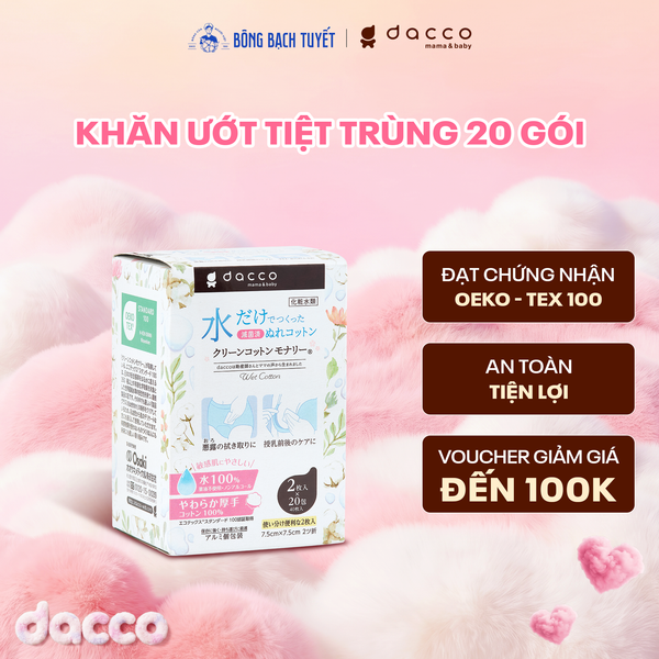  KHĂN ƯỚT TIỆT TRÙNG MONALY (20-40-100M) 