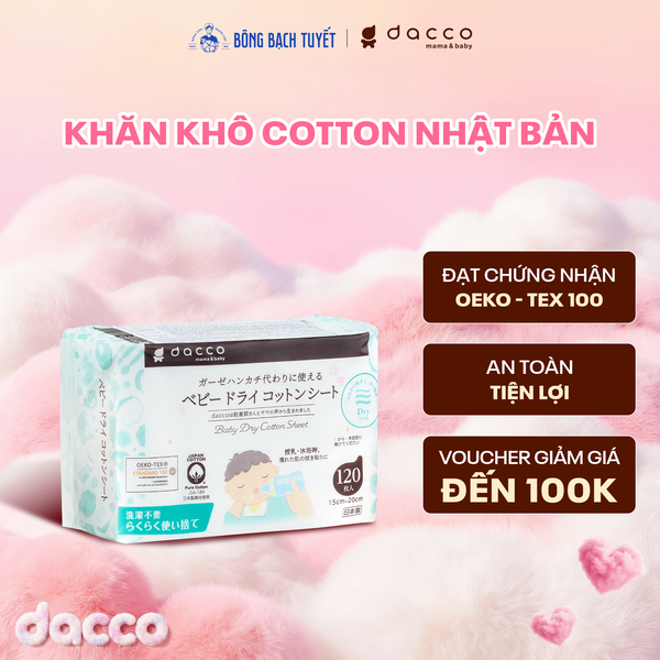  KHĂN KHÔ COTTON CHO BÉ 