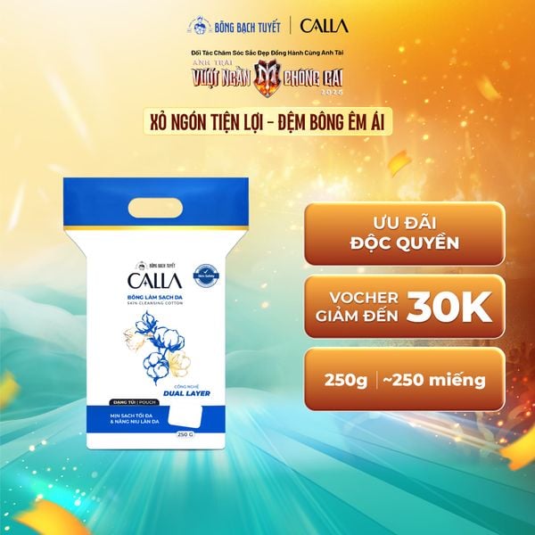  Bông làm sạch da Calla Dạng Túi 250g/gói 