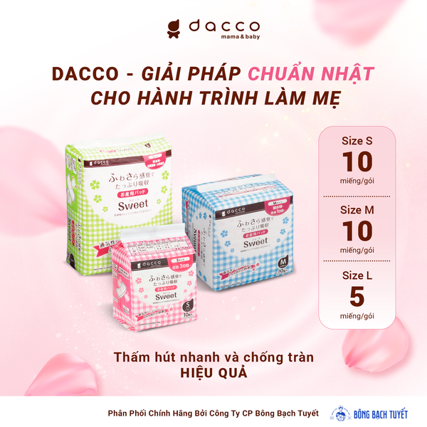  MIẾNG LÓT SẢN PHỤ - THẤM HÚT VÀ CHỐNG TRÀN HIỆU QUẢ (size S - M - L) 