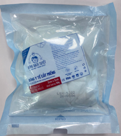 BÔNG Y TẾ CẮT MIẾNG 3CM X 3CM TIỆT TRÙNG 50G 