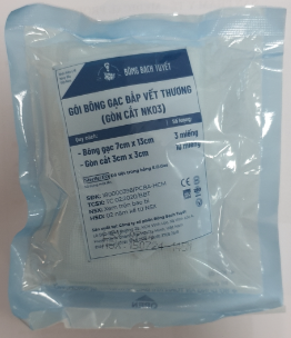  GÓI BÔNG GẠC ĐẮP VẾT THƯƠNG (GÒN CẮT NK03) TIỆT TRÙNG 